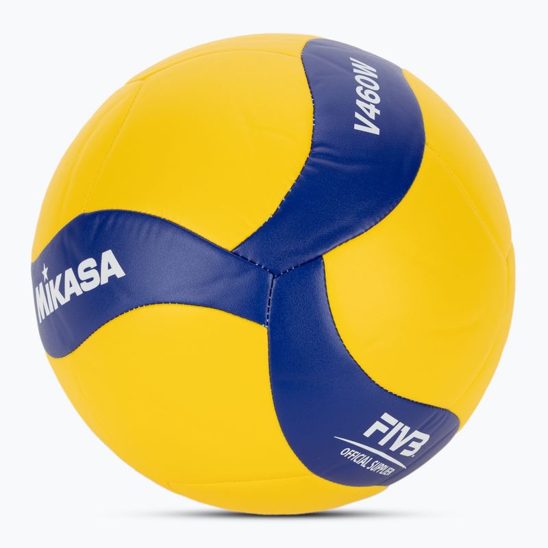 Piłka do siatkówki Mikasa V460 yellow/blue rozmiar 5 2