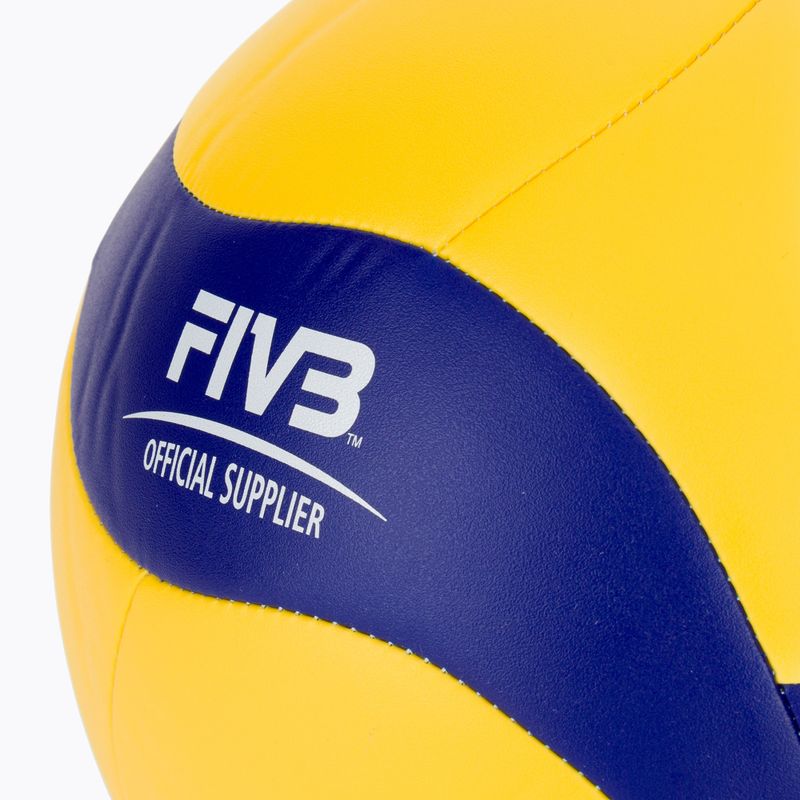 Piłka do siatkówki Mikasa V360W-L yellow/blue rozmiar 5 3