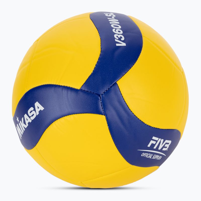 Piłka do siatkówki Mikasa V360 SL yellow/blue rozmiar 5 2