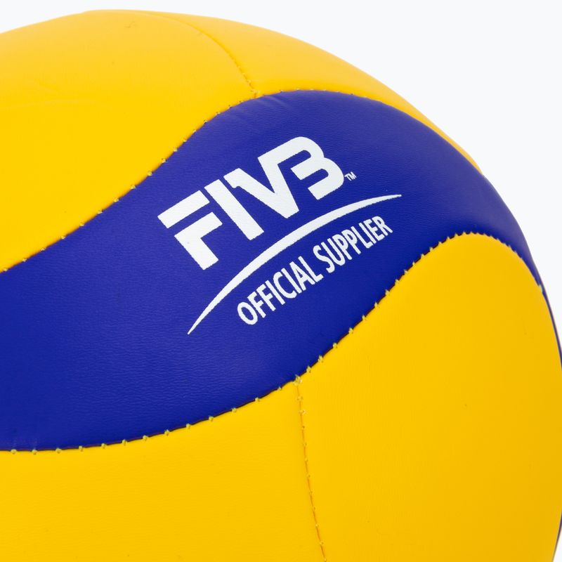 Piłka do siatkówki Mikasa V370W yellow/blue rozmiar 5 3