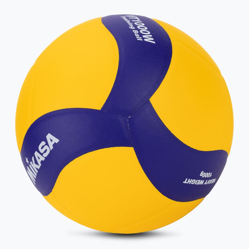 Piłka do siatkówki Mikasa VT1000W yellow/blue rozmiar 5 2