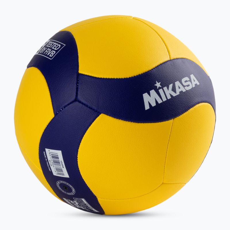 Piłka do siatkówki Mikasa V345W yellow/blue rozmiar 5 2