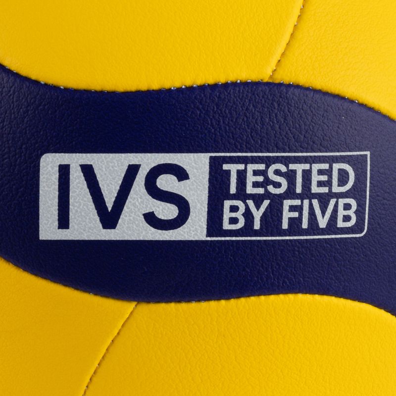 Piłka do siatkówki Mikasa V345W yellow/blue rozmiar 5 4