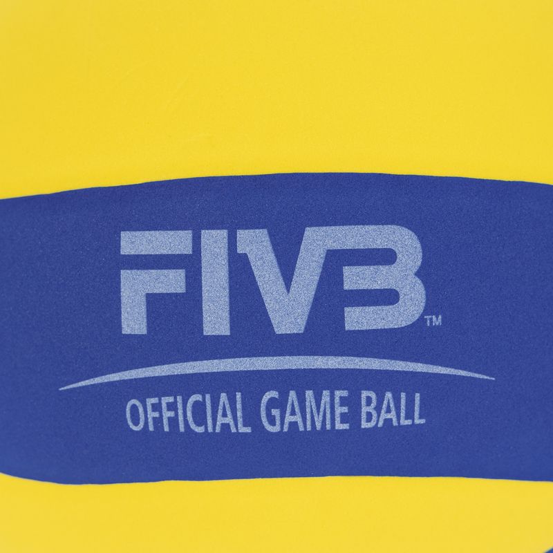 Piłka do siatkówki na śniegu Mikasa SV335-V8 yellow/blue rozmiar 5 4