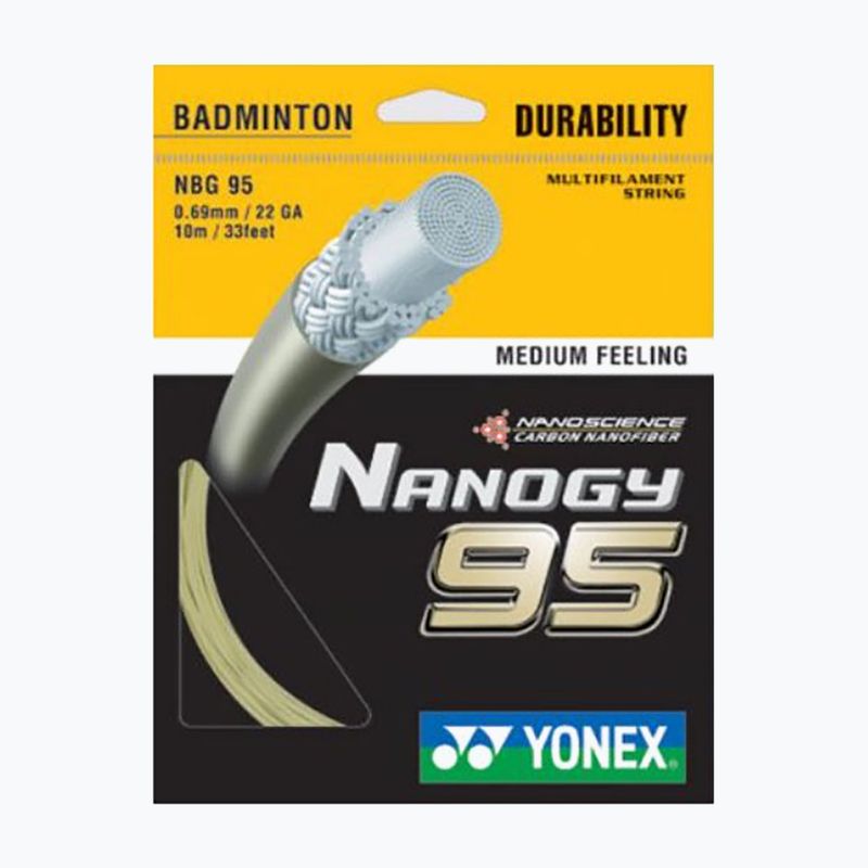 Naciąg badmintonowy YONEX NBG 95 Set 10 m gold