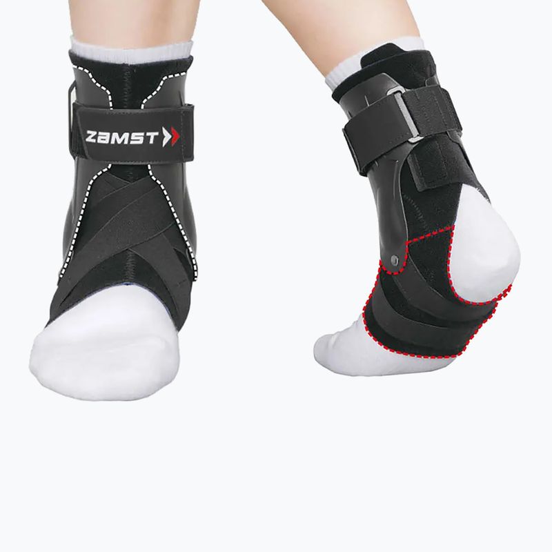 Stabilizator stawu skokowego prawego Zamst A2-DX Ankle Right czarny 7