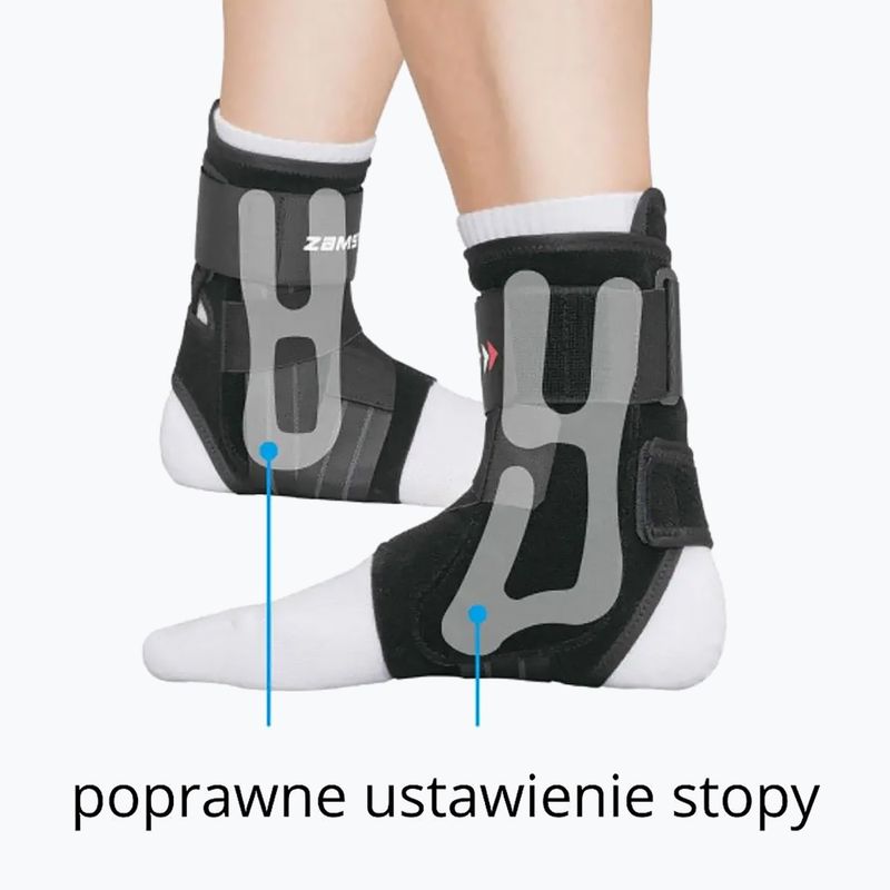 Stabilizator stawu skokowego lewego Zamst A1 Ankle Left 2021 czarny 7