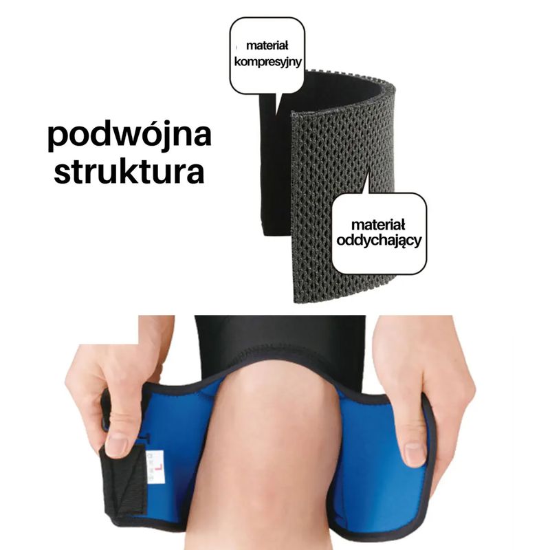 Stabilizator stawu kolanowego Zamst EK-1 2021 czarny 9