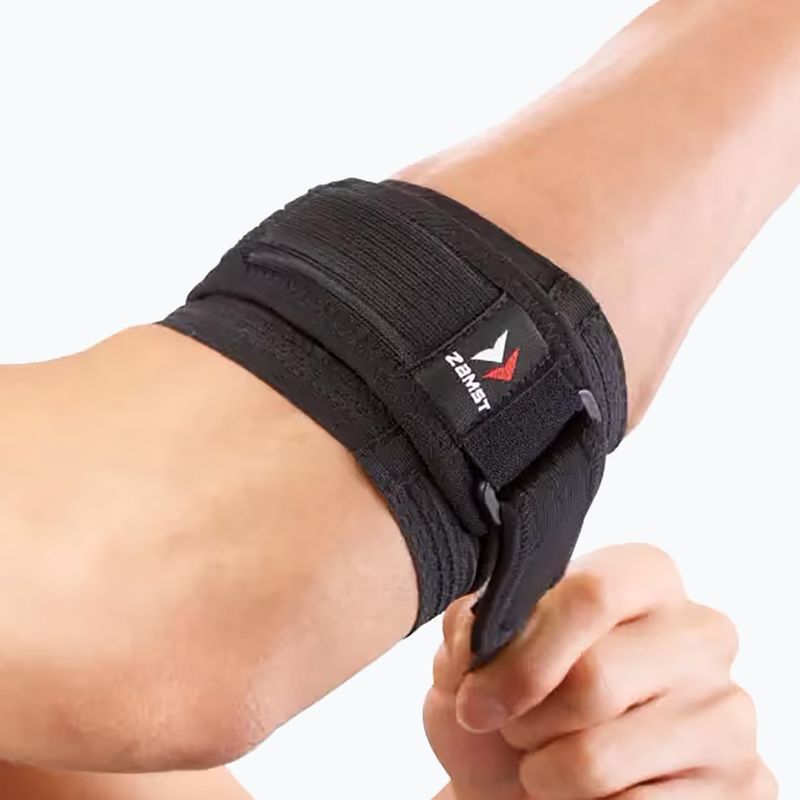 Opaska na łokieć tenisisty Zamst Elbow Band czarny 3