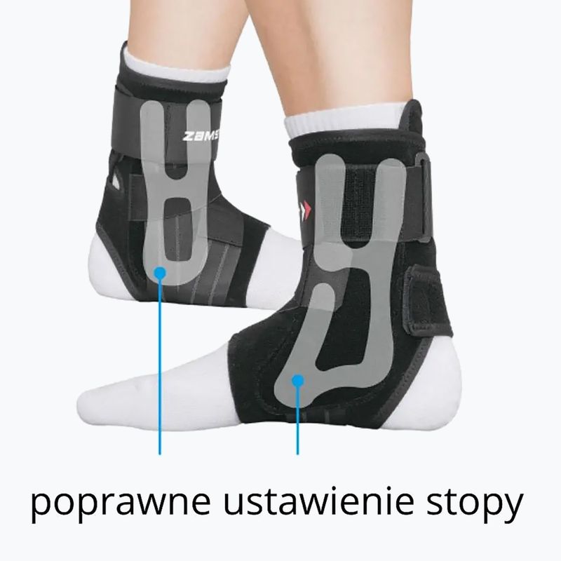 Stabilizator stawu skokowego prawego Zamst A1 Ankle Right czarny 3