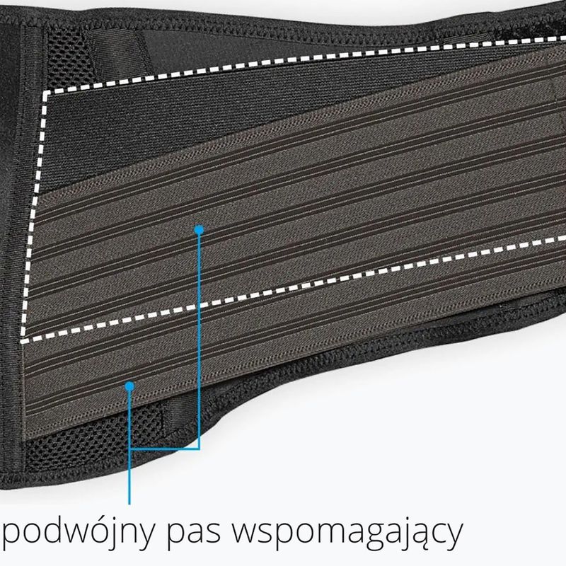 Stabilizator pleców Zamst ZW-7 czarny 7