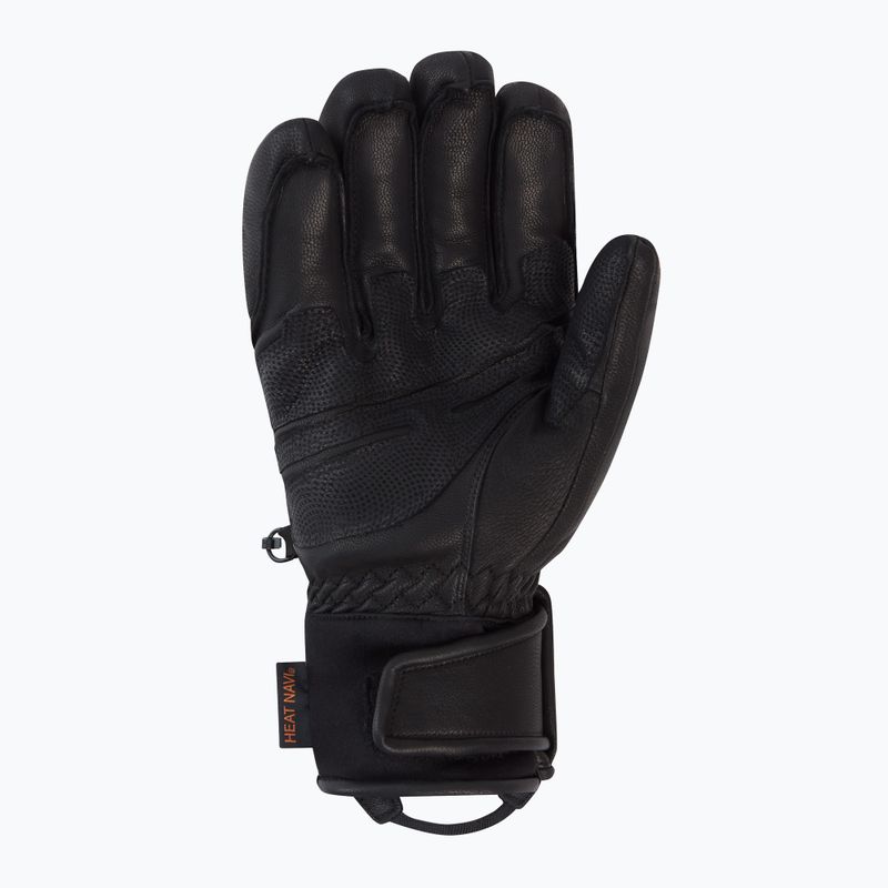 Rękawice narciarskie męskie Descente 5 Finger Leather black 2