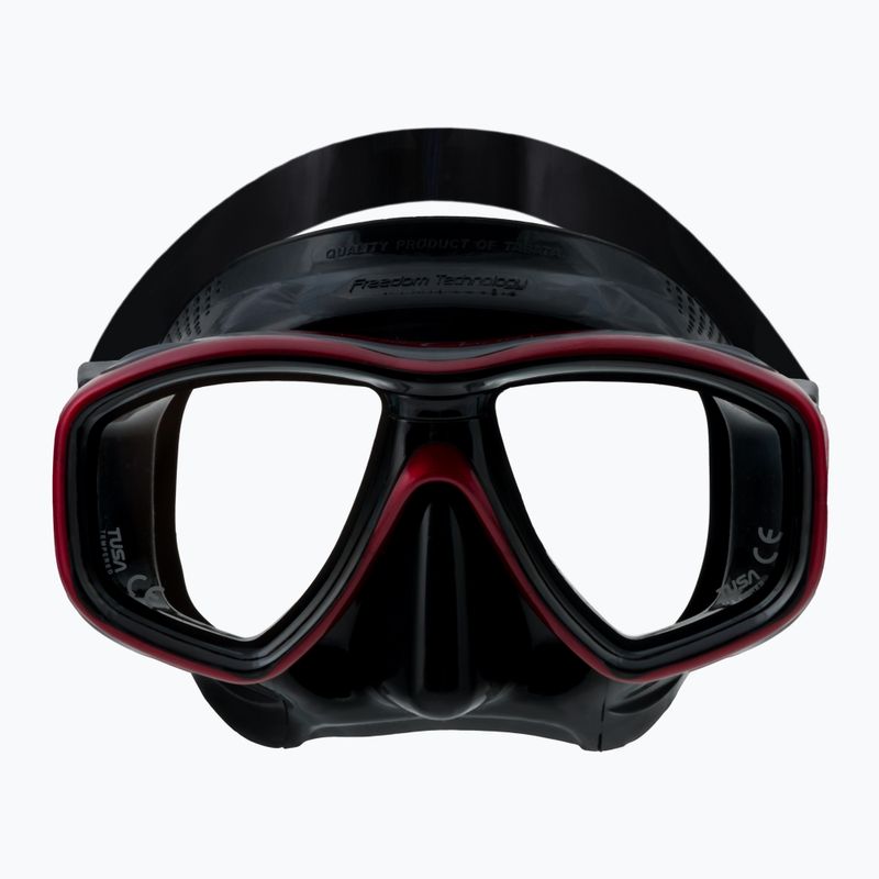 Maska do nurkowania TUSA Ceos black/red 2