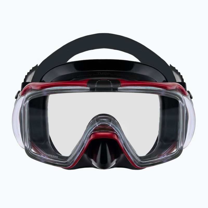 Zestaw do nurkowania TUSA Visio Tri-Ex UP-3521 red/black 6