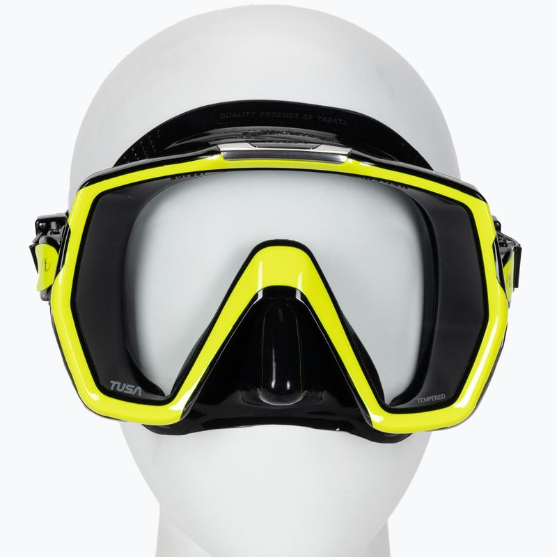 Maska do nurkowania TUSA Freedom HD yellow/black 3