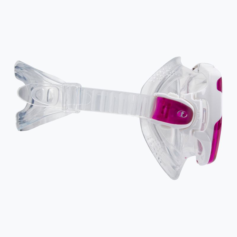 Maska do nurkowania TUSA Freedom Elite white/pink 3
