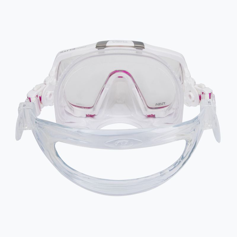 Maska do nurkowania TUSA Freedom Elite white/pink 5