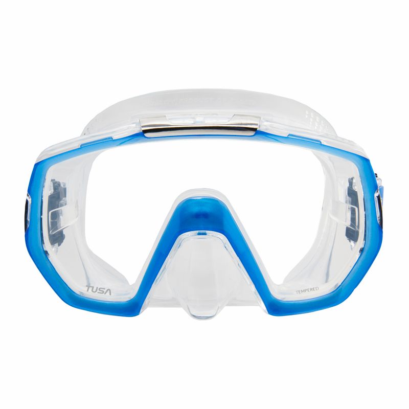 Maska do nurkowania TUSA Freedom Elite white/blue 2