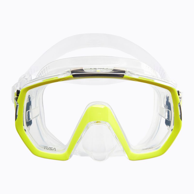 Maska do nurkowania TUSA Freedom Elite white/yellow 2