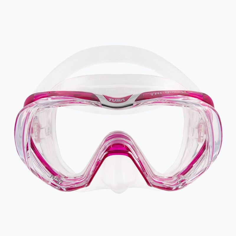 Maska do nurkowania TUSA Tri-Quest FD white/pink 2
