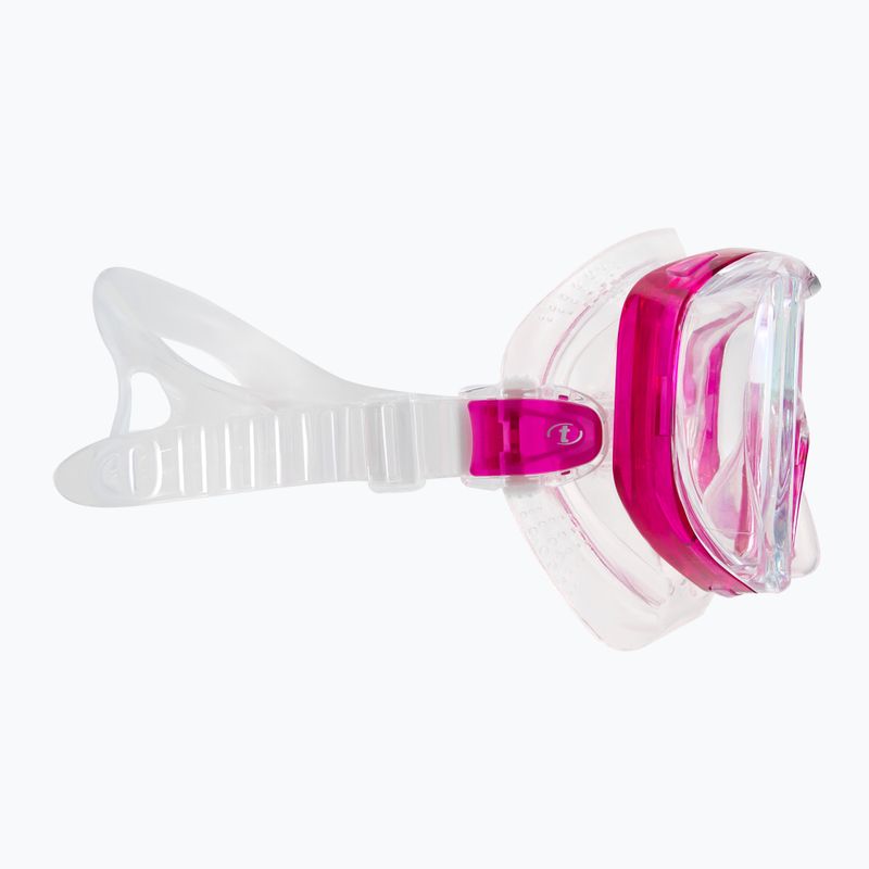 Maska do nurkowania TUSA Tri-Quest FD white/pink 3