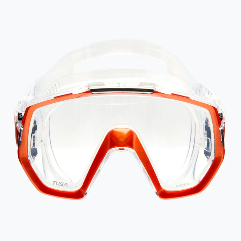 Maska do nurkowania TUSA Freedom Elite white/orange 2