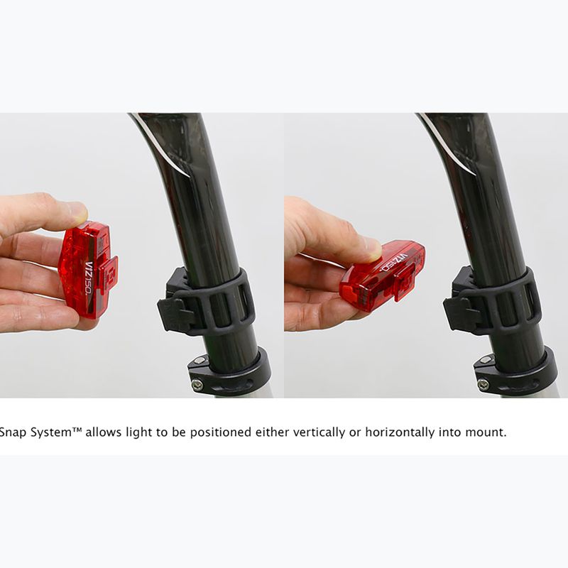 Lampka rowerowa tylna Cateye TL-LD800 VIZ150 USB-C red 3