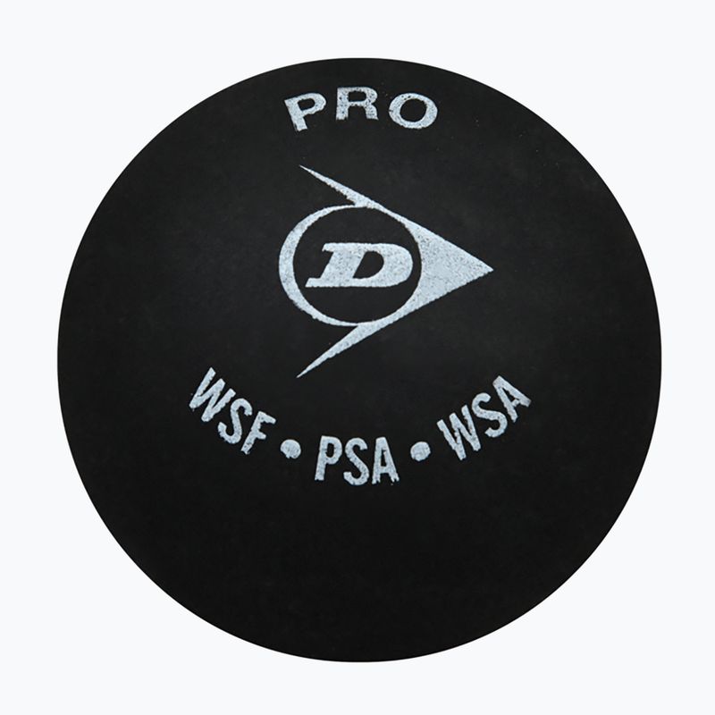 Piłki do squasha Dunlop Pro 2 yellow dots 3 szt. black 3