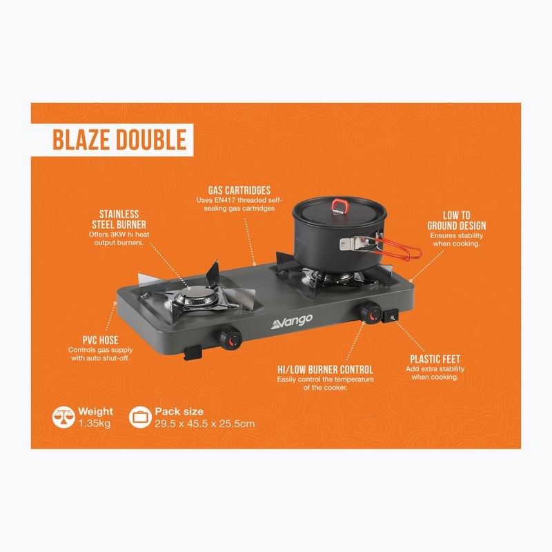 Kuchenka turystyczna Vango Blaze Double dark/grey 2