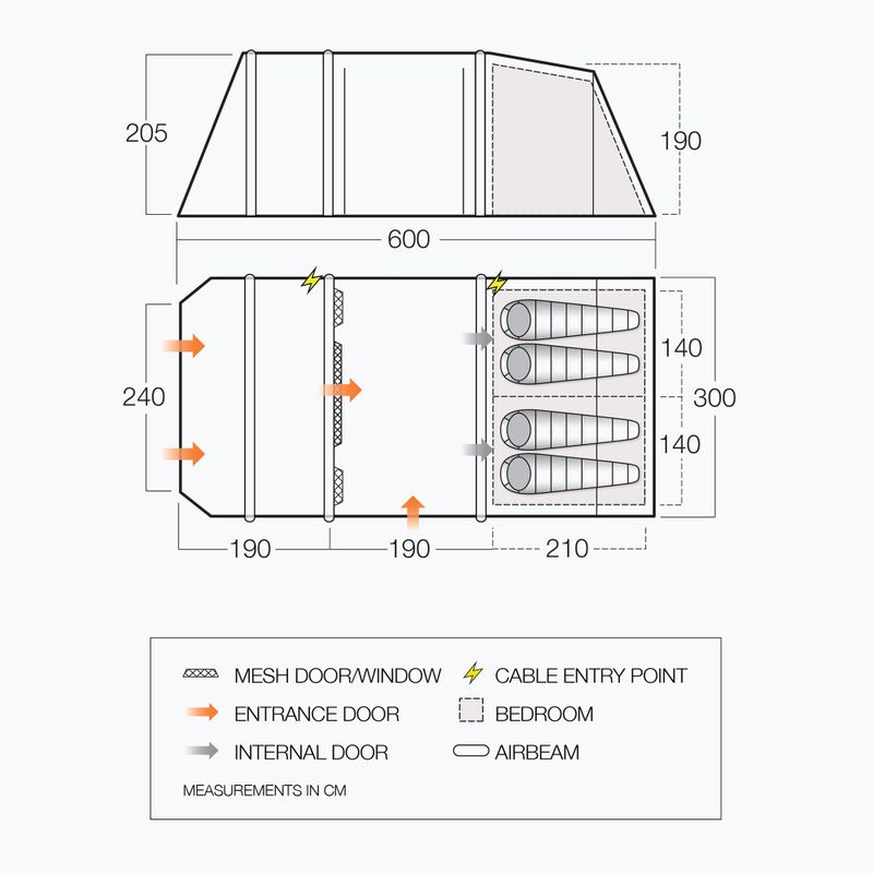 Namiot kempingowy 4-osobowy Vango Stargrove II Air 450 2