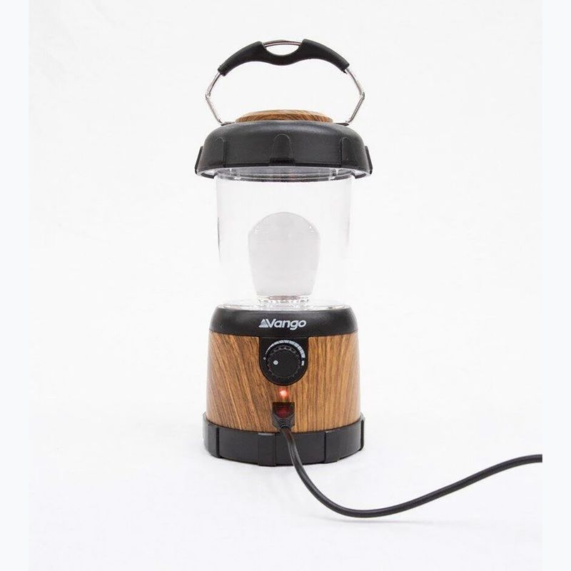 Lampka kempingowa Vango Nova 200 Recharge wood 2