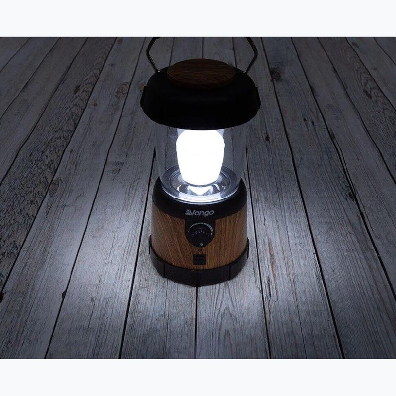 Lampka kempingowa Vango Nova 200 Recharge wood 4