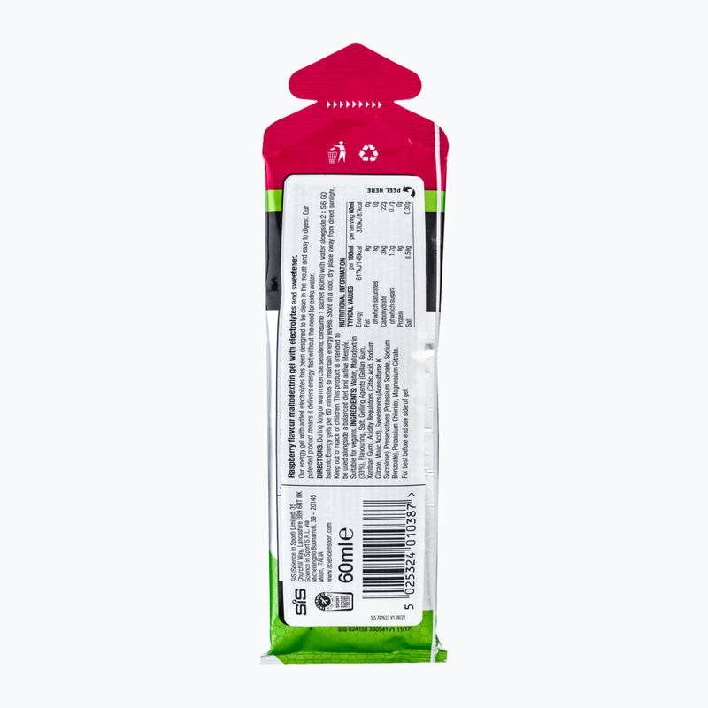 Żel energetyczny z elektrolitami Science in Sport SIS131052 malina 60 ml 2