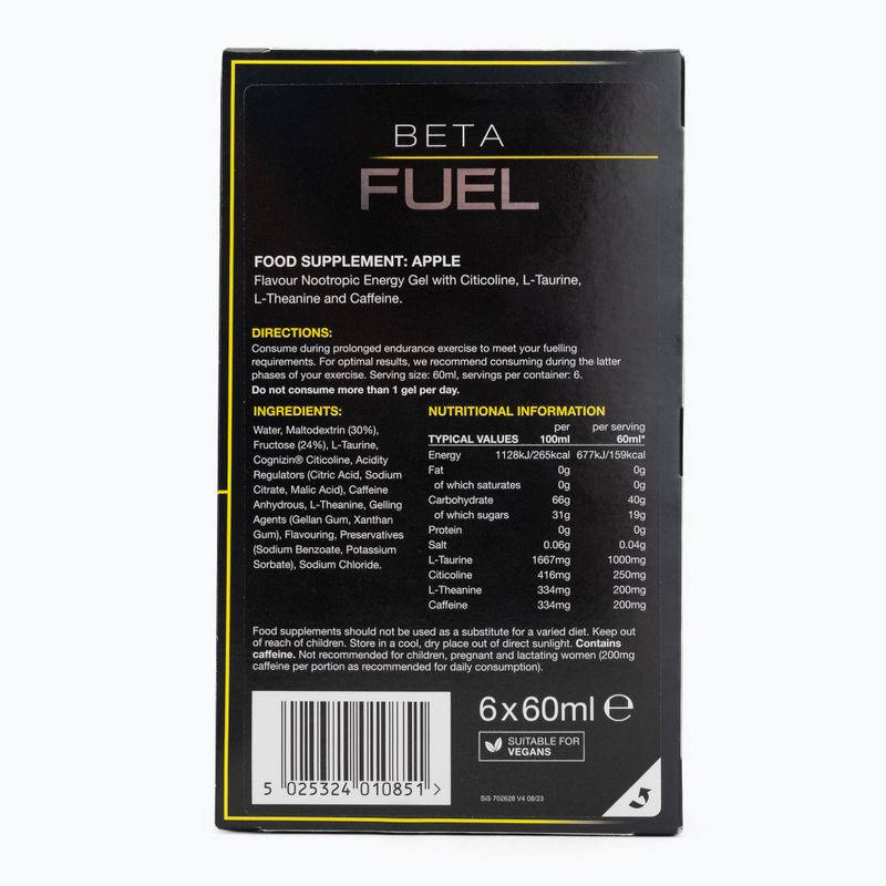 Zestaw żeli energetycznych Science in Sport Beta Fuel Energy + Nootropics 6 x 60 ml apple 2