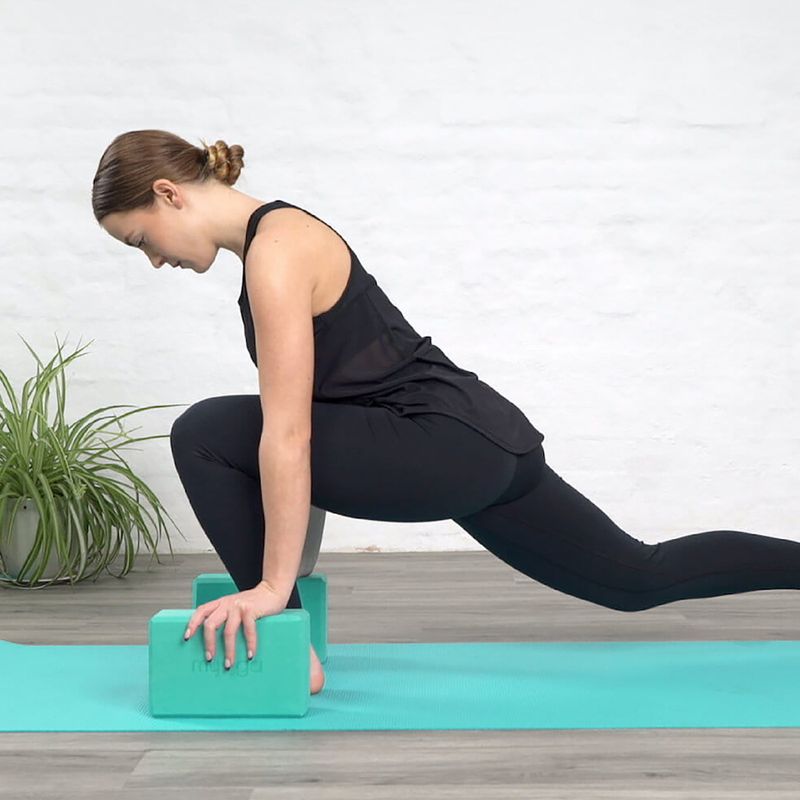 Kostka do jogi Myga Foam Block turkusowy 6