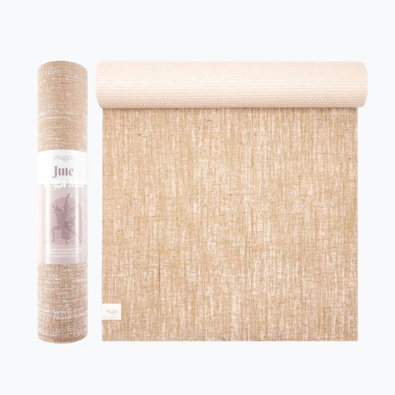 Mata do jogi Myga Jute 5 mm beżowy 3