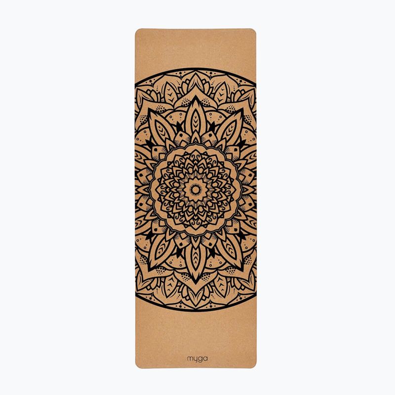 Mata do jogi Myga Mandala XL 6 mm brązowy