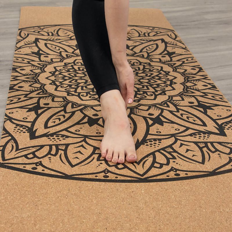 Mata do jogi Myga Mandala XL 6 mm brązowy 8