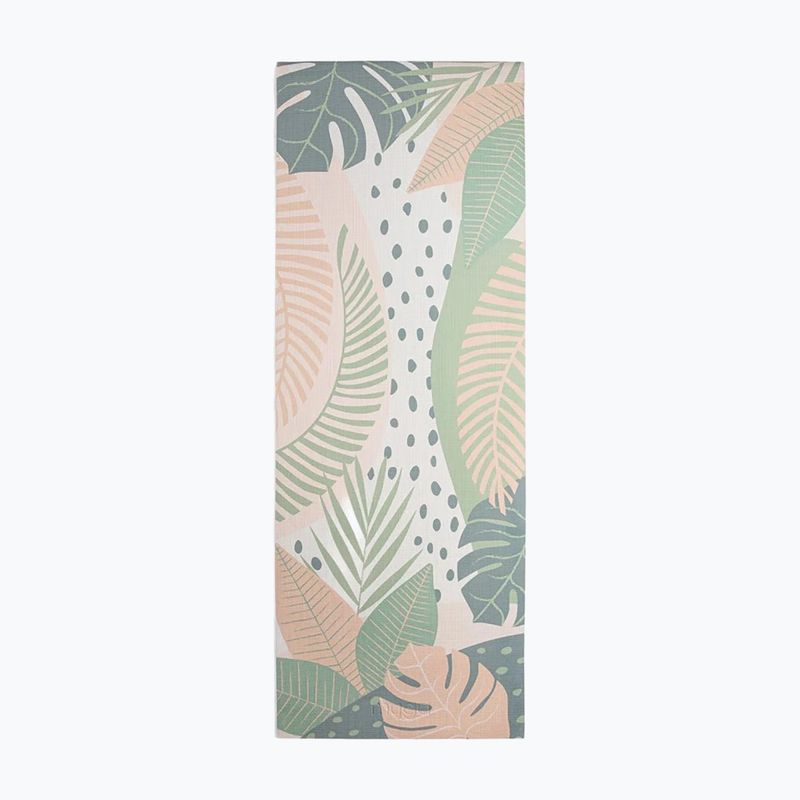 Zestaw do jogi Myga Palm Yoga Set mata + klocek + pasek zielony 2