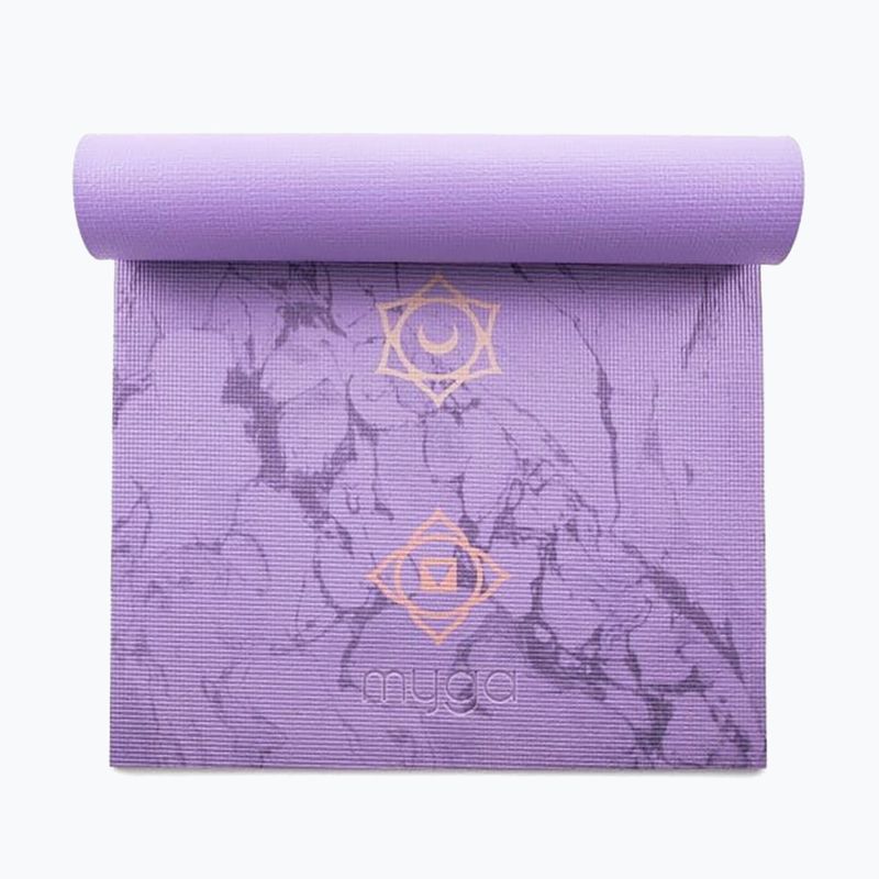 Mata do jogi Myga Chakra 6 mm fioletowy 3