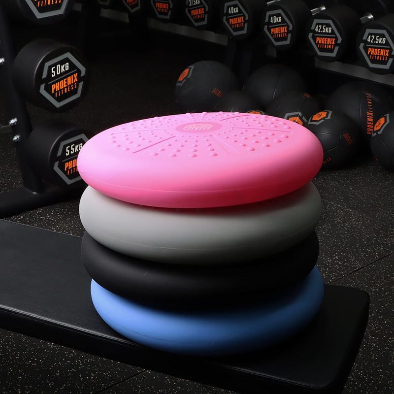 Poduszka sensoryczna Phoenix Fitness dwustronna 33 cm czarny 4