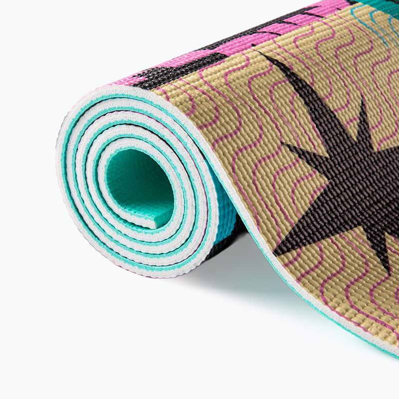 Zestaw do jogi Myga Spirit Yoga Set mata + klocek + pasek turkusowy 18