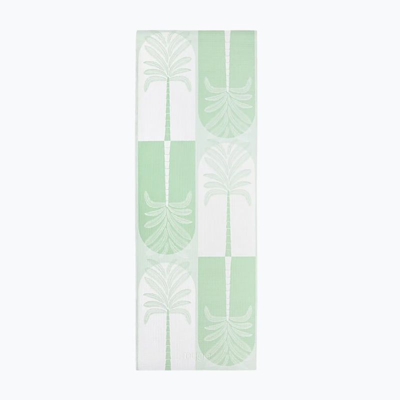 Zestaw do jogi Myga Sage Palm Yoga Set mata + klocek + pasek zielony 15