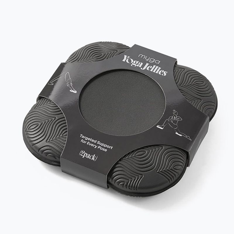 Podkładka żelowa do jogi Myga 2 szt. czarny 5