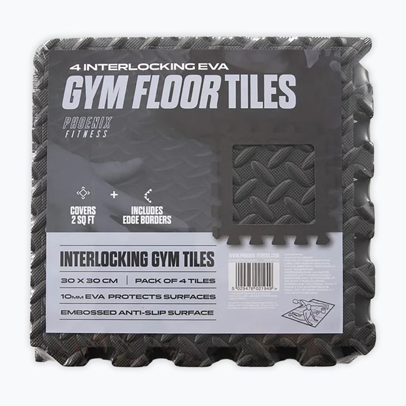 Mata ochronna Phoenix Fitness RY2581 4 elementy black 6
