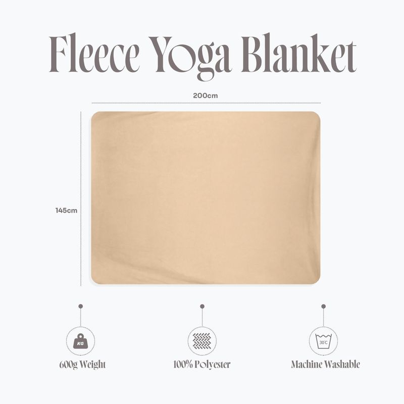Koc do jogi Myga Fleece sand 10