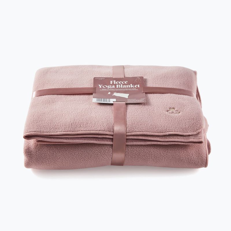 Koc do jogi Myga Fleece blush 2