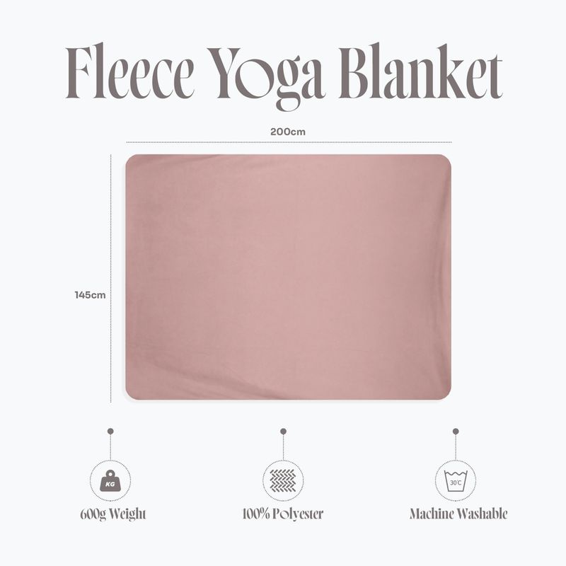 Koc do jogi Myga Fleece blush 10