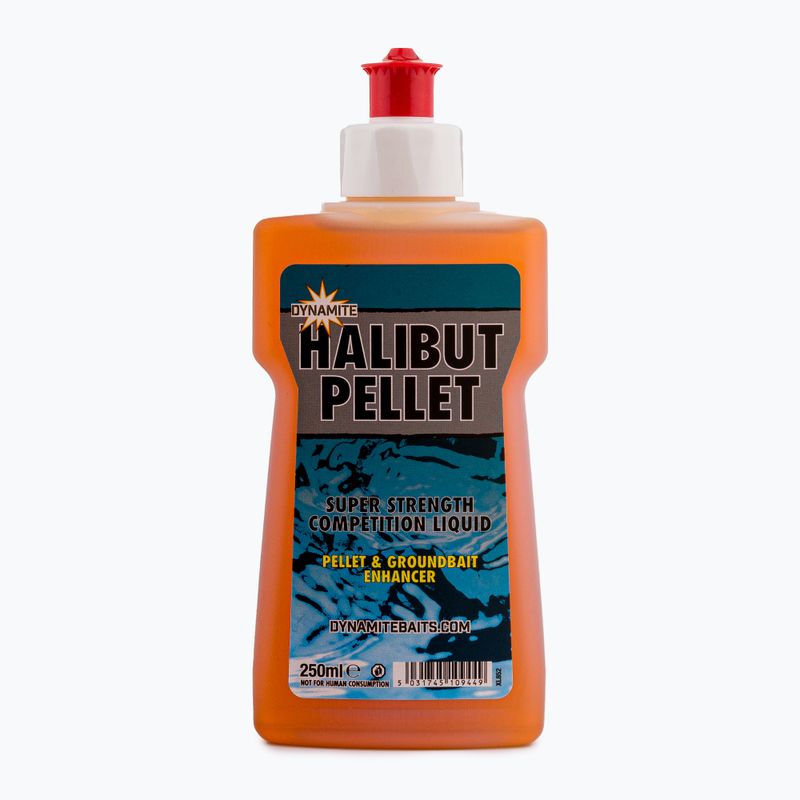 Liquid do przynęt i zanęt Dynamite Baits Halibut Pellet XL pomarańczowy ADY040852