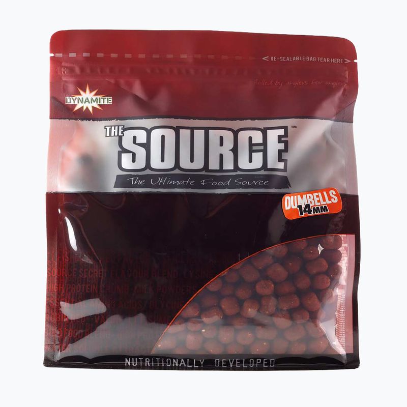 Przynęta dumbells karpiowa Dynamite Baits The Source Wafter brązowa ADY040060